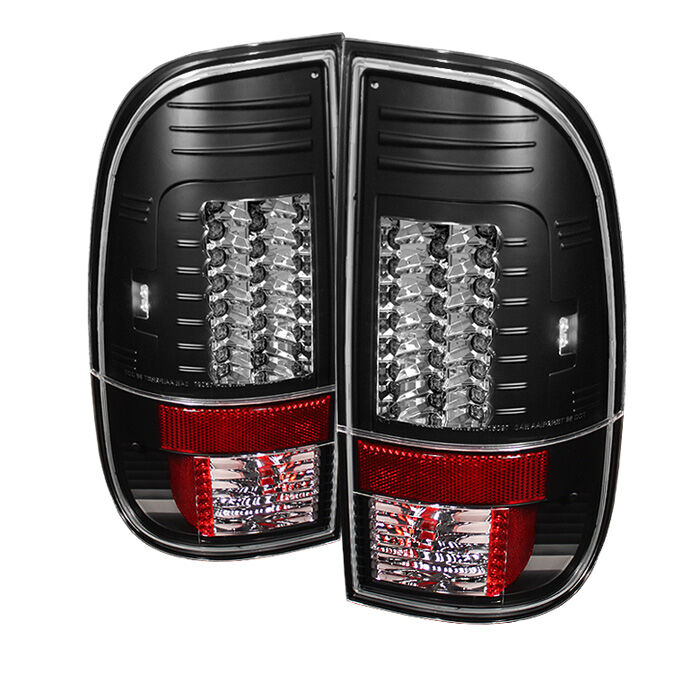 1999-2007 Ford F350 SuperDuty Black V2 LED Tail Lights - 111-FF15097-LED-G2-BK