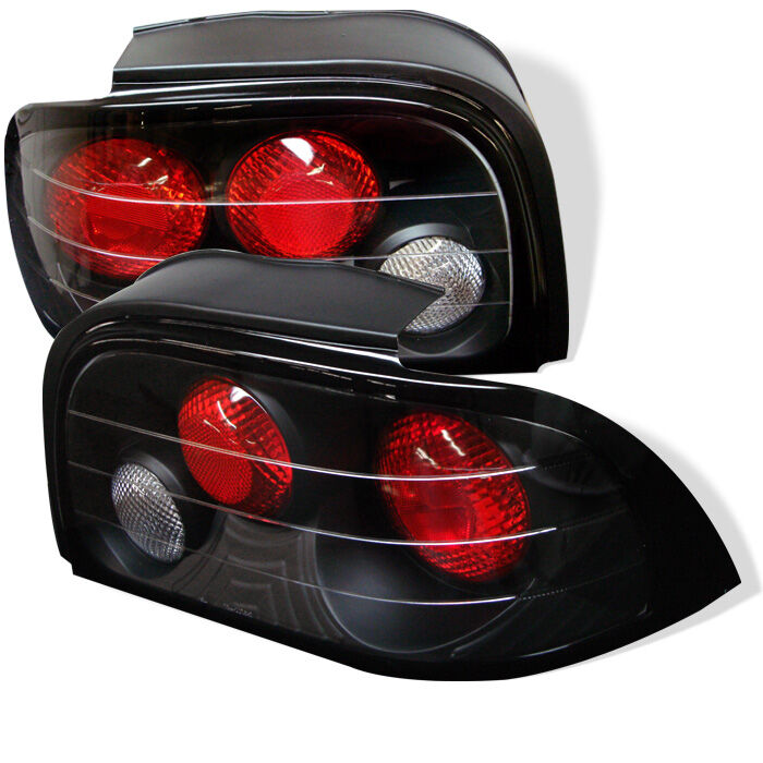 1994-1995 Ford Mustang Black Euro Style Tail Lights - 111-FM94-BK