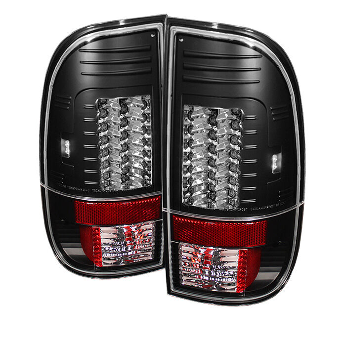2008-2013 Ford F450 SuperDuty Black V2 LED Tail Lights - 111-FS07-LED-G2-BK