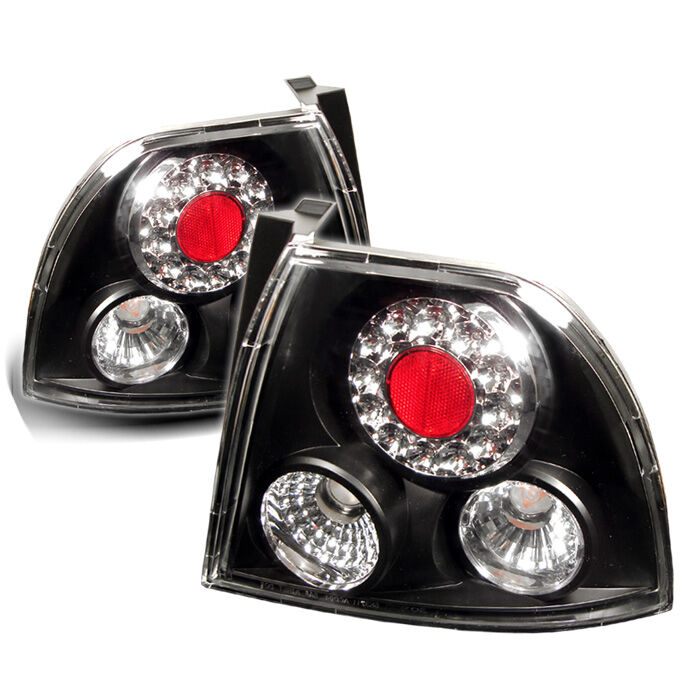 1994-1995 Honda Accord Black LED Tail Lights - 111-HA94-LED-BK
