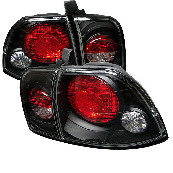 1996-1997 Honda Accord Black Euro Style Tail Lights - 111-HA96-BK