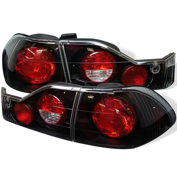 1998-2000 Honda Accord 4DR Black Euro Style Tail Lights - 111-HA98-BK