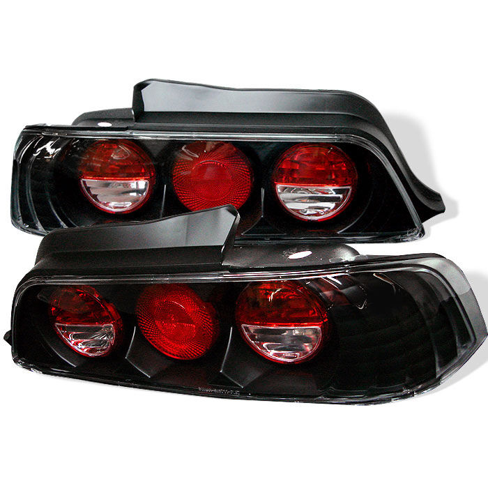 1997-2001 Honda Prelude Black Euro Style Tail Lights - 111-HP97-BK