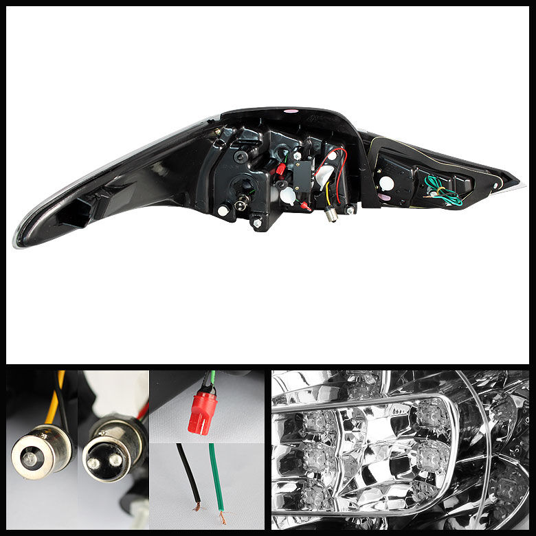 2011-2013 Hyundai Elantra Black LED Tail Lights