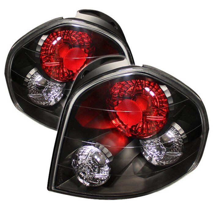 2001-2006 Hyundai Santa Fe Black Euro Style Tail Lights - 111-HYSF01-BK