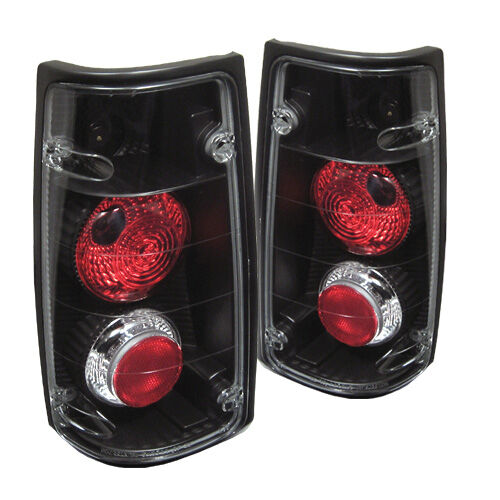 1989-1994 Isuzu Amigo Black Euro Style Tail Lights - 111-IR91-BK