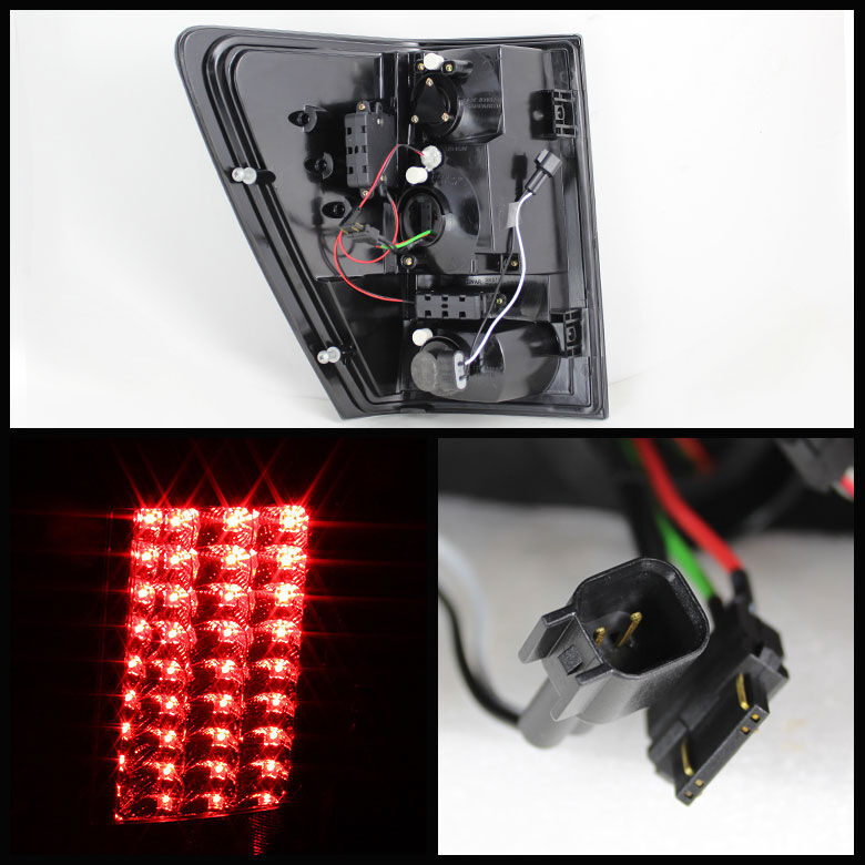 2007-2010 Jeep Grand Cherokee Black LED Tail Lights
