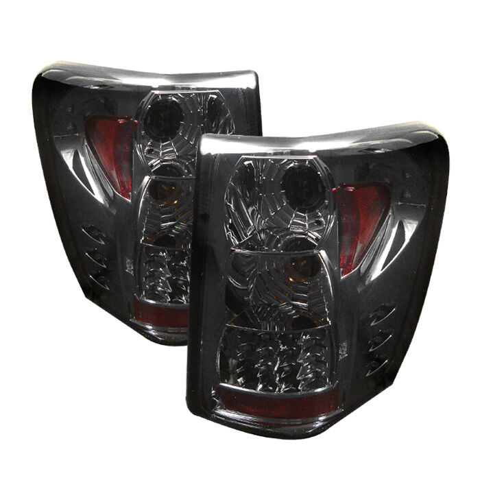 1999-2004 Jeep Grand Cherokee Smoke LED Tail Lights V2 - 111-JGC99-LED-SM-G2