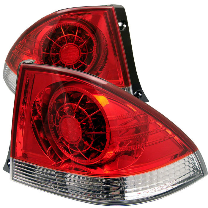 2000-2005 Lexus IS300 Red/Clear LED Tail Lights - 111-LIS300-LED-RC