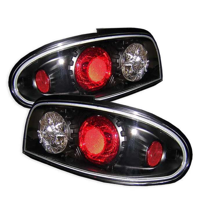 1993-1997 Nissan Altima Black Euro Style Tail Lights - 111-NA93-BK