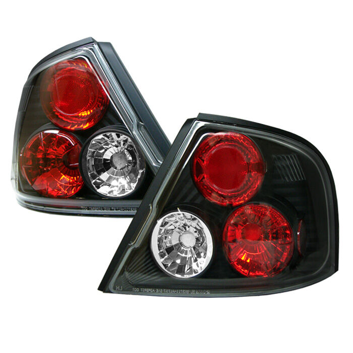 1998-2001 Nissan Altima Black Euro Style Tail Lights - 111-NA98-BK
