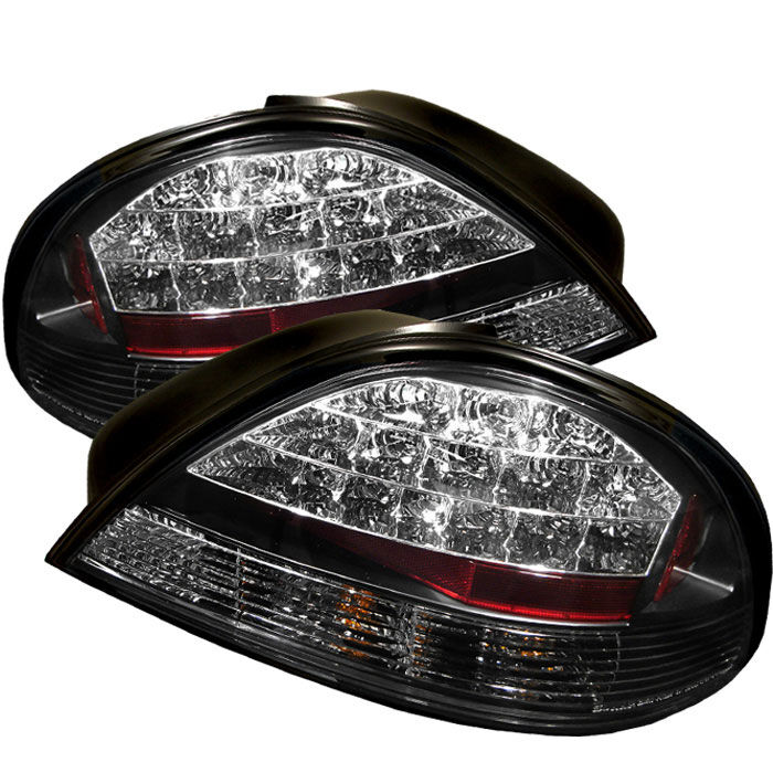 1999-2005 Pontiac Grand Am Black LED Tail Lights - 111-PGAM99-LED-BK