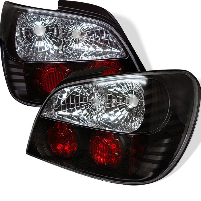 2002-2003 Subaru Impreza STI Black Euro Style Tail Lights - 111-SI01-BK