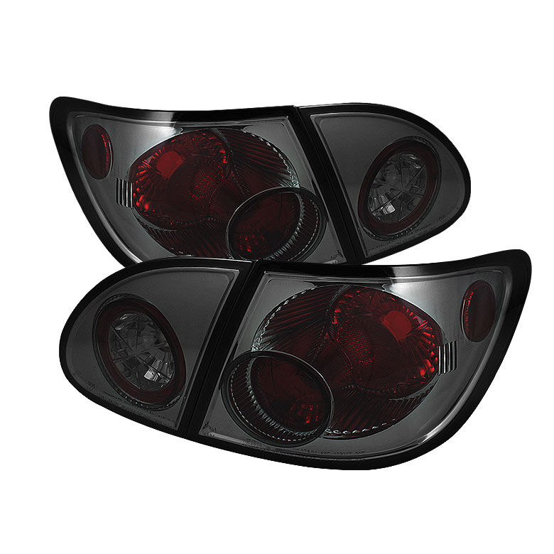 2003-2008 Toyota Corolla Smoke Euro Style Tail Lights - 111-TC03-SM