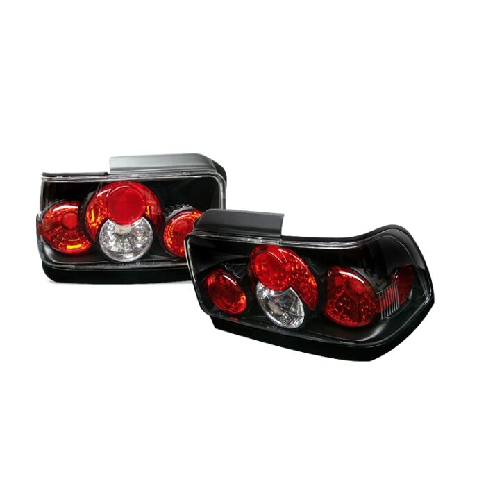 1993-1997 Toyota Corolla Black Euro Style Tail Lights - 111-TC93-BK