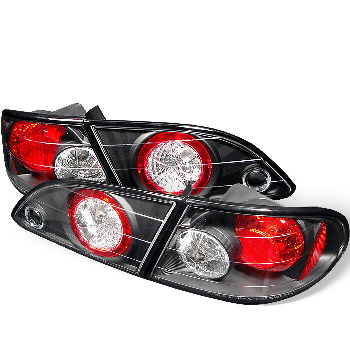 1998-2002 Toyota Corolla Black Euro Style Tail Lights - 111-TC98-BK