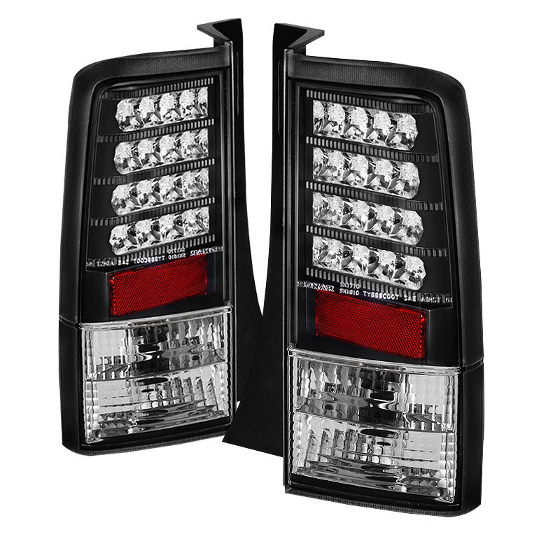 2003-2007 Scion XB Black V2 LED Tail Lights - 111-TSXB03-LED-V2-BK