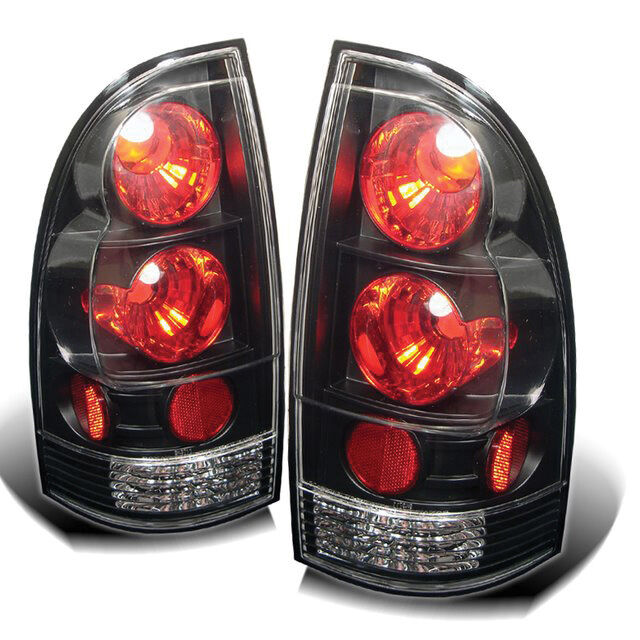 2005-2012 Toyota Tacoma Black Euro Style Tail Lights - 111-TT05-BK
