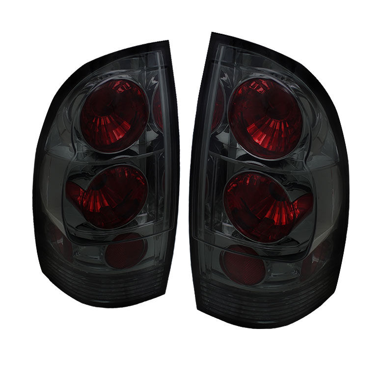 2005-2012 Toyota Tacoma Smoke Euro Style Tail Lights - 111-TT05-SM