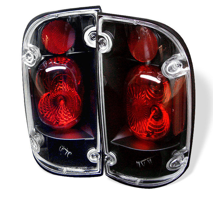 1995-2000 Toyota Tacoma Black Euro Style Tail Lights - 111-TT95-BK