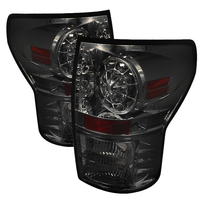 2007-2012 Toyota Tundra Smoke LED Tail Lights - 111-TTU07-LED-SM