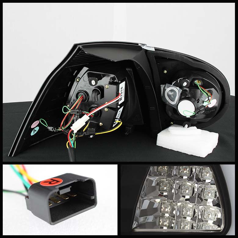 2006-2009 VW Golf V Black LED Turn Signal Tail Lights