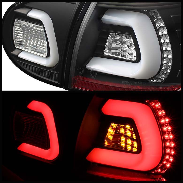 2006-2009 VW Golf V Black LED Turn Signal Tail Lights