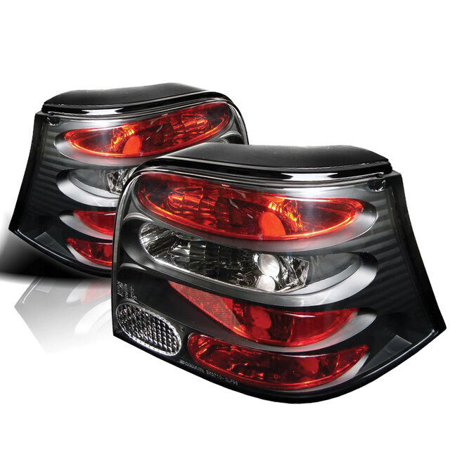1999-2004 VW Golf Black Euro Style Tail Lights - 111-VG99-BK
