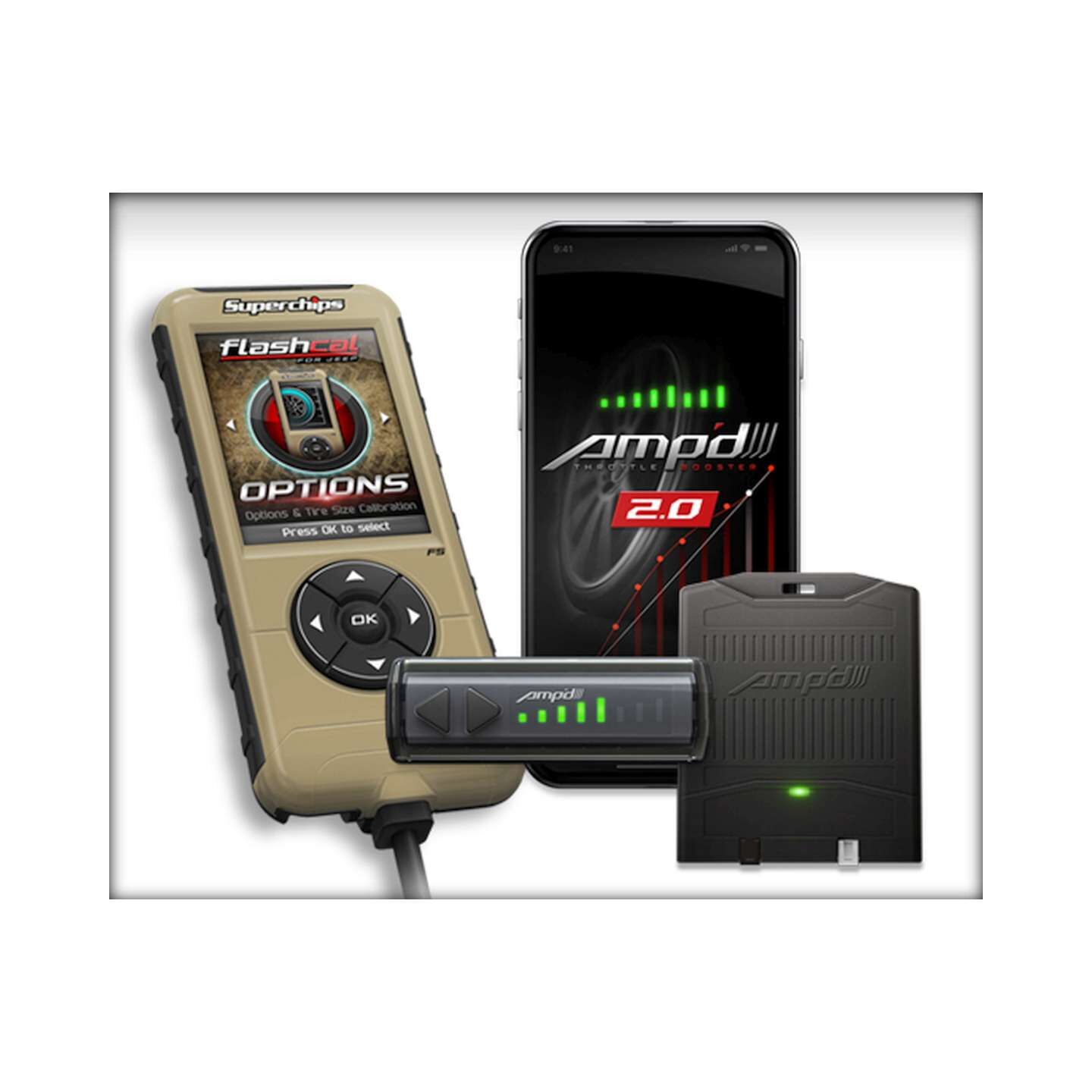 2020-2025 Jeep Gladiator Computer Chip Programmer Flashcal+AMPD by SuperChips