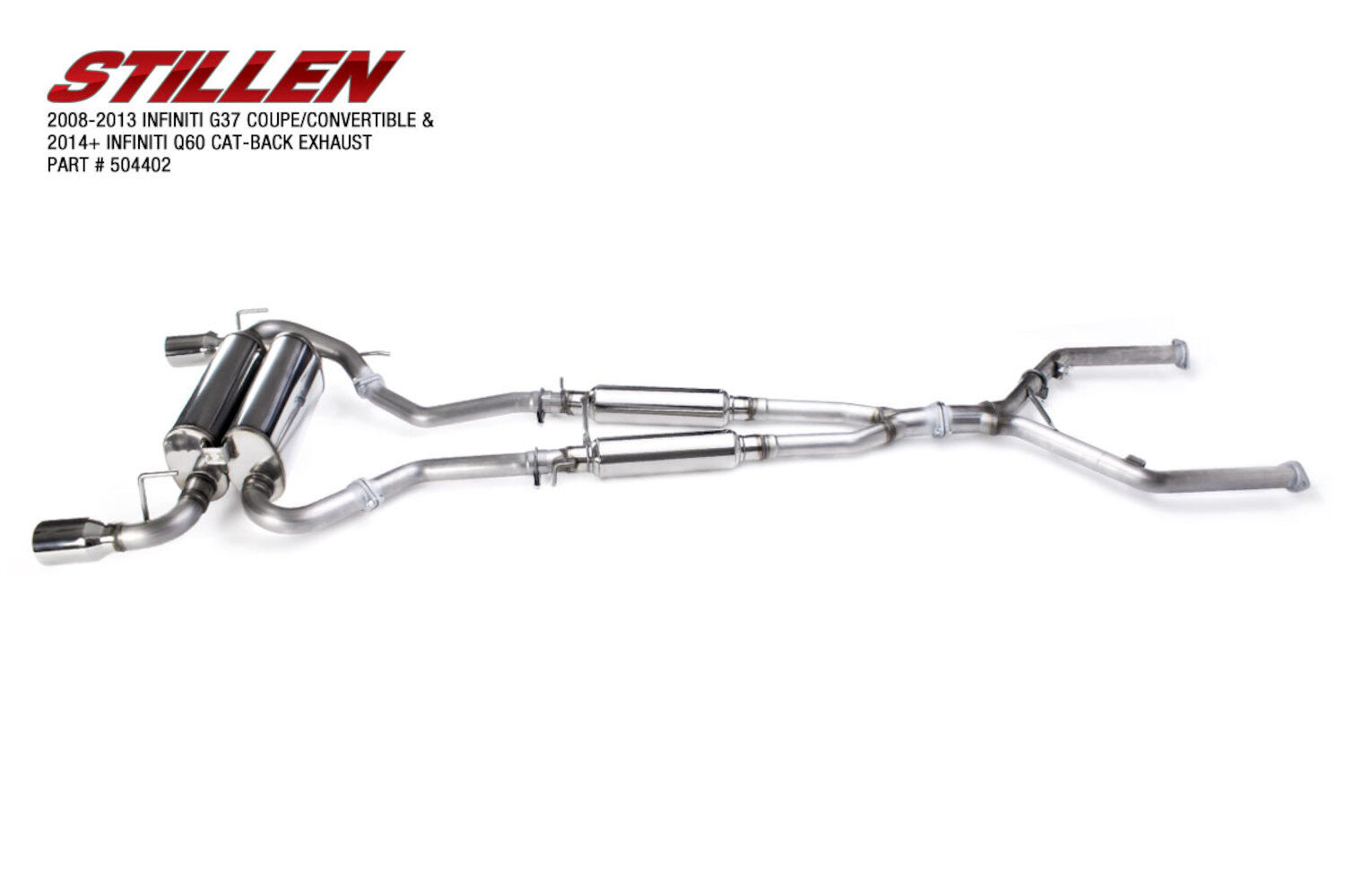Stillen Exhaust System Kit for 2014-2015 Infiniti Q60