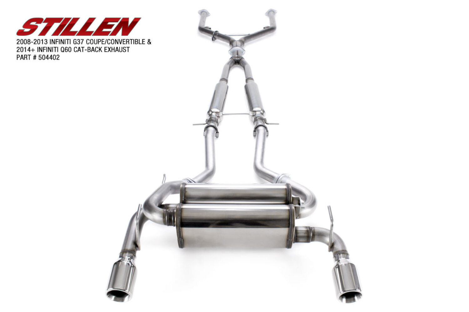 Stillen Exhaust System Kit for 2014-2015 Infiniti Q60