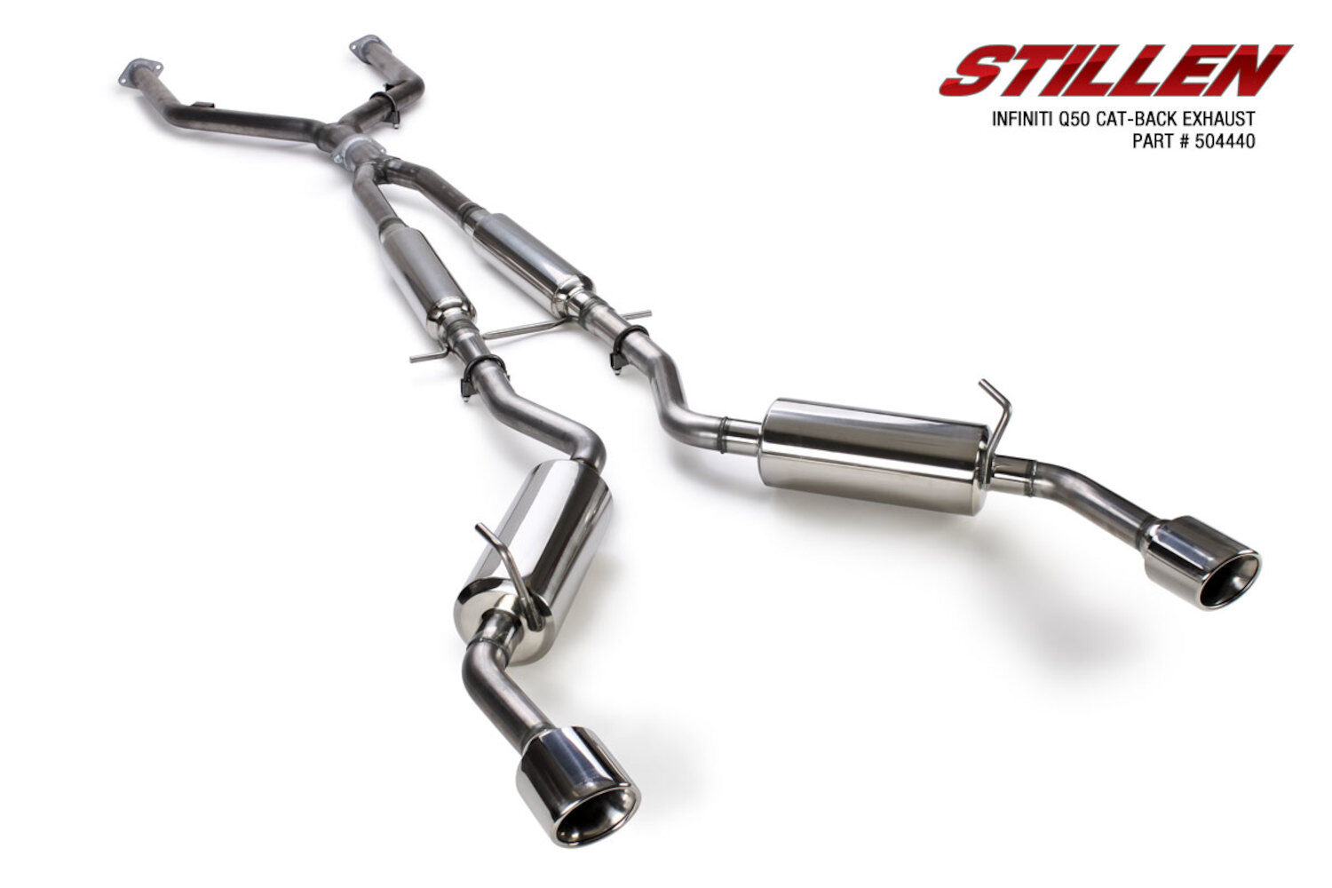 Stillen Exhaust System Kit for 2014-2015 Infiniti Q50 3.7L V6