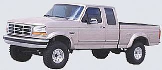 1992-1996 Ford Bronco Full-Size Street Scene Front & Rear Urethane Fender Flares