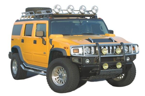 2003-2009 Hummer H2 Street Scene Front Urethane Fender Flares