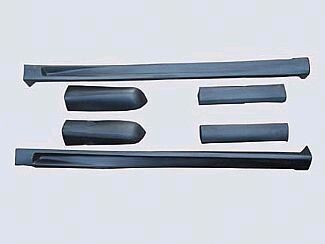 2000-2004 GMC Sierra 2500 Extended Cab Short Bed Street Scene Urethane Side Skirts - 950-70183