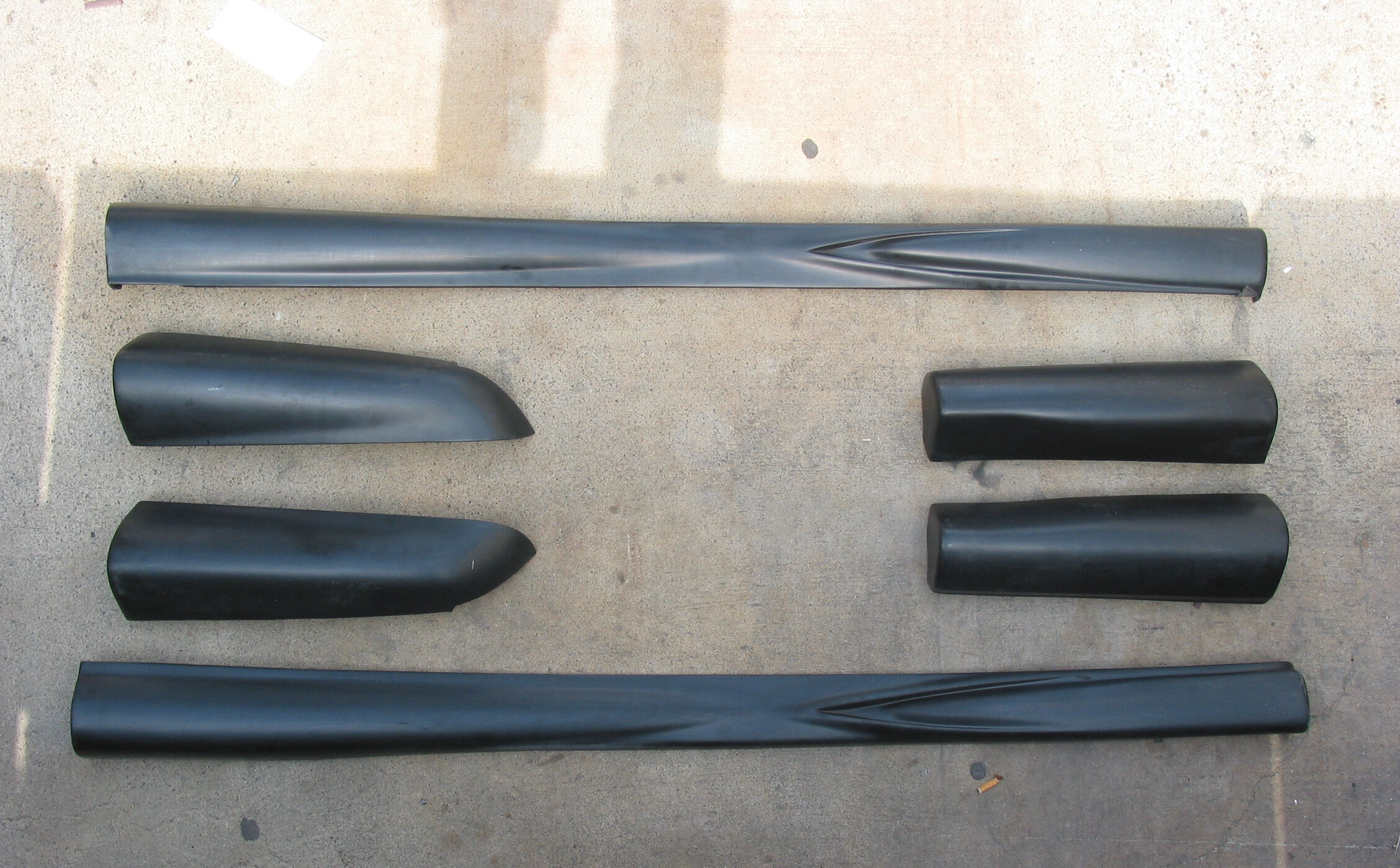 1994-2004 GMC Sonoma Extended Cab Short Bed Street Scene Urethane Side Skirts - 950-70185