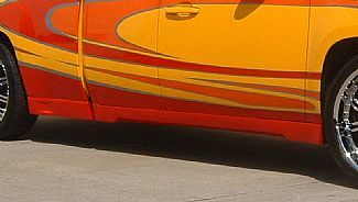 2007-2013 Chevrolet Silverado 1500/2500/2500 HD/3500/3500 HD Extended Cab Street Scene Urethane Side Skirts