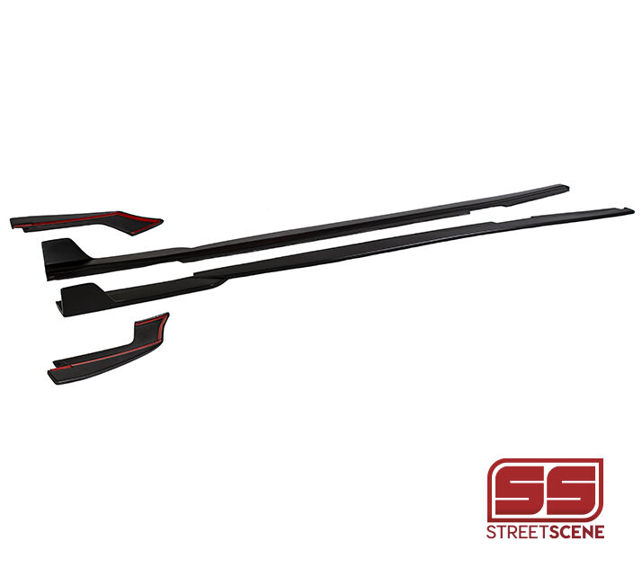 2016-2024 Chevrolet Camaro SS Street Scene Urethane Side Skirts Matte Black
