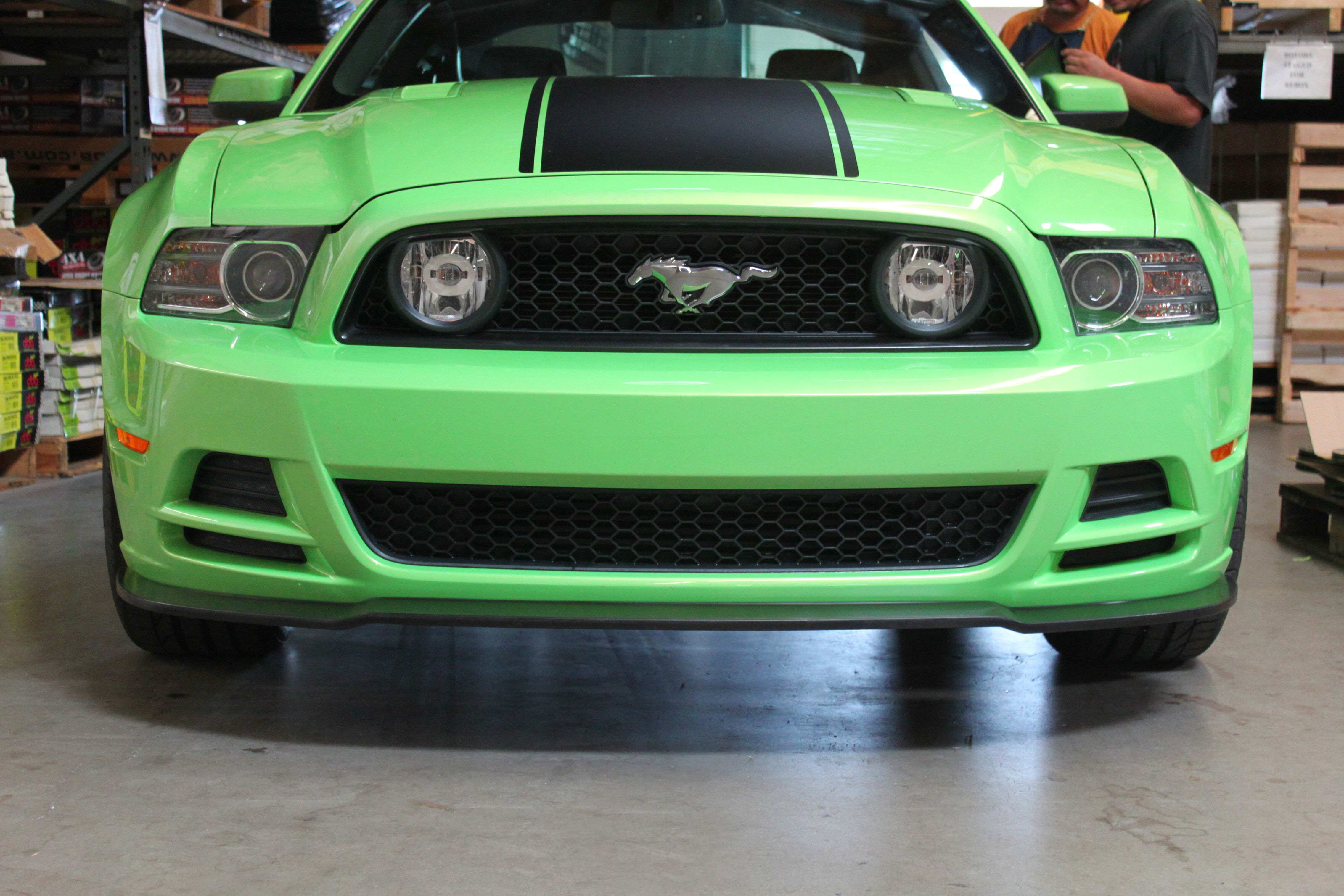 2013-2014 Ford Mustang Street Scene Urethane Front Splitter GEN-1 - 950-70713
