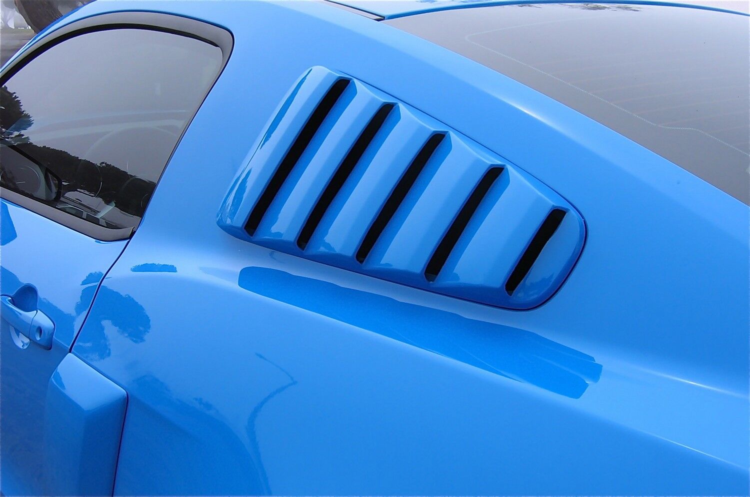 2010-2013 Ford Mustang Street Scene Urethane Side Window Louvers