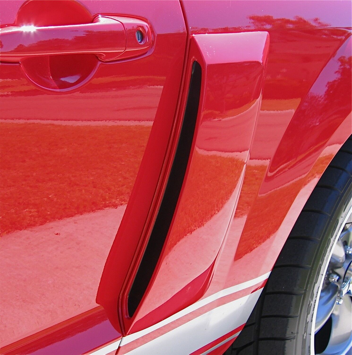 2010-2013 Ford Mustang Street Scene Urethane 1/4 Panel Side Ducts