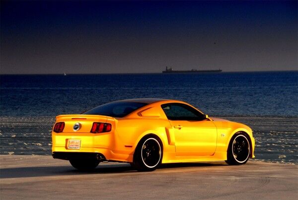 2010-2012 Ford Mustang GT/V6 Street Scene Dual Exhaust Urethane Rear Bumper Lip
