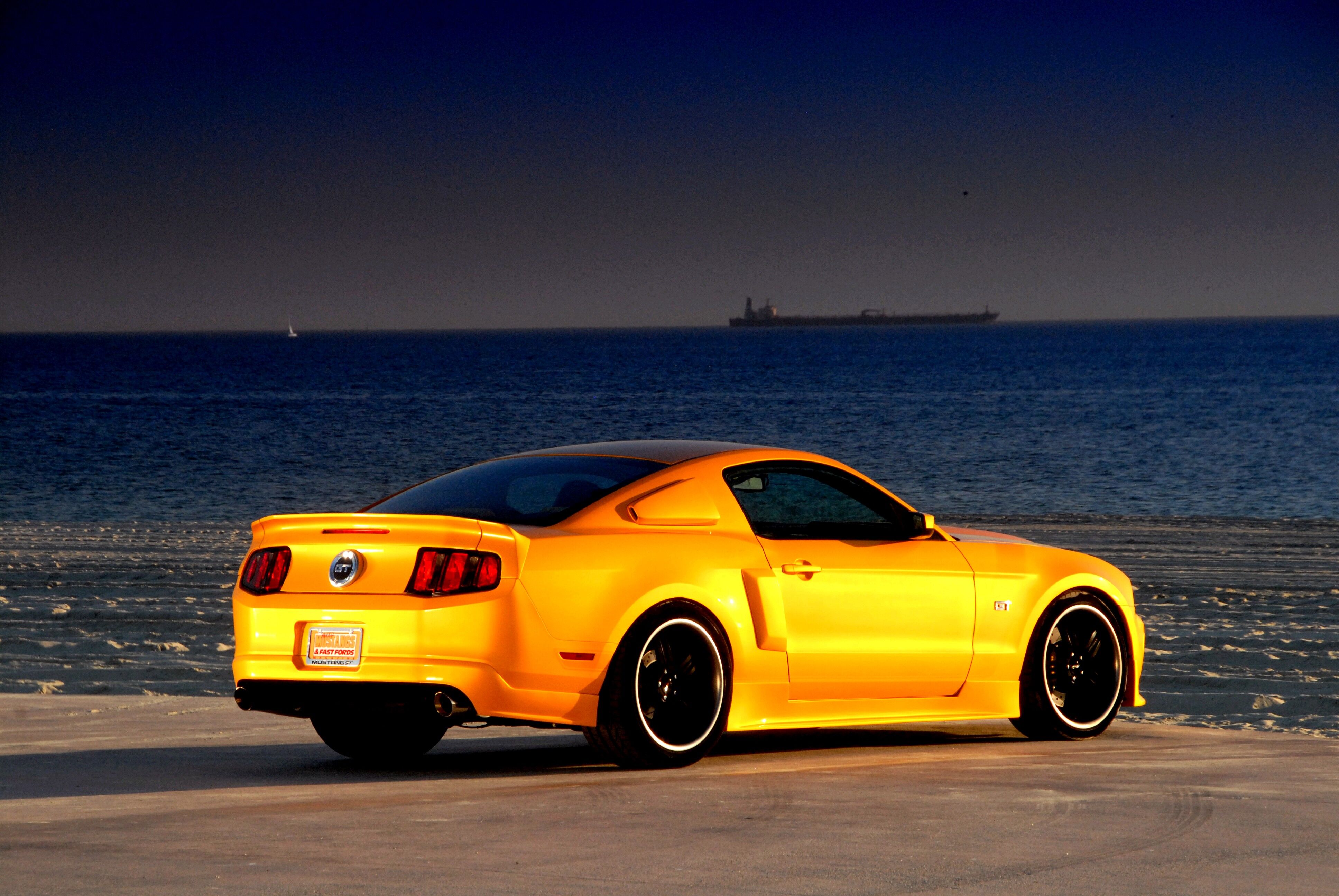 2010-2012 Ford Mustang GT/V6 Street Scene Dual Exhaust Urethane Rear Bumper Lip - 950-70792