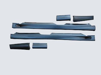 2001-2003 Ford F-150 Super Crew Cab Street Scene Urethane Side Skirts
