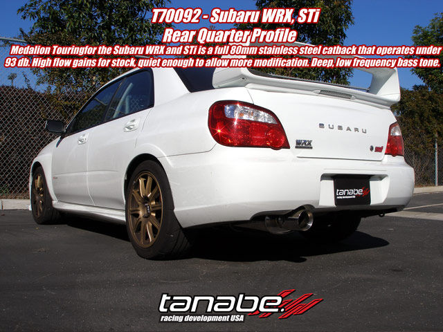 2002-2006 Subaru Impreza WRX Tanabe/Revel Medalion Touring Catback Exhaust