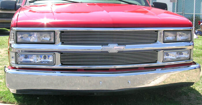 Silverado Grille Insert 94-98 Chevrolet Silverado Aluminum Polished Billet Series T-REX Grilles - 20045