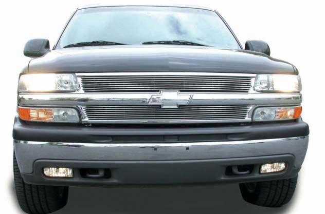 Chevy Grille Insert 99-06 Chevrolet Silverado 00-06 Tahoe/Suburban Aluminum Polished Billet Series T-REX Grilles - 20075