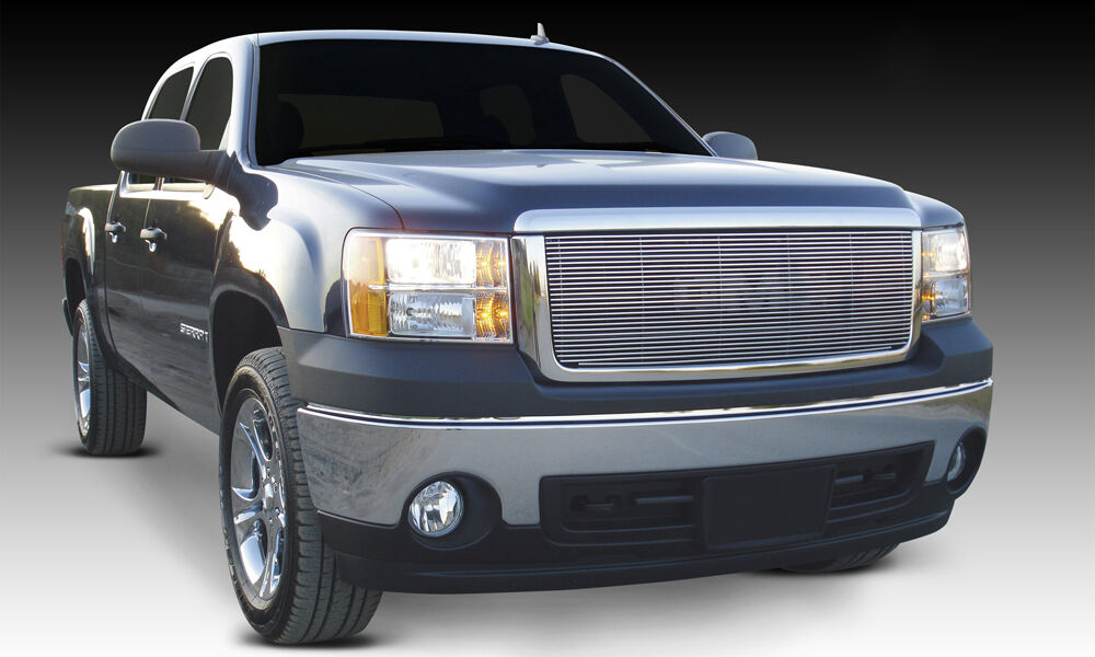 Sierra Grille Overlay/Bolt On 07-13 GMC Sierra Aluminum Polished Billet Series T-REX Grilles - 20205