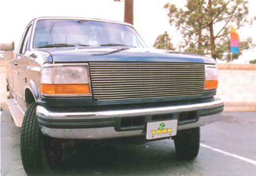 F -Series/Bronco Grille Insert 92-96 Ford F -Series/Bronco Aluminum Polished Billet Series T-REX Grilles - 20535