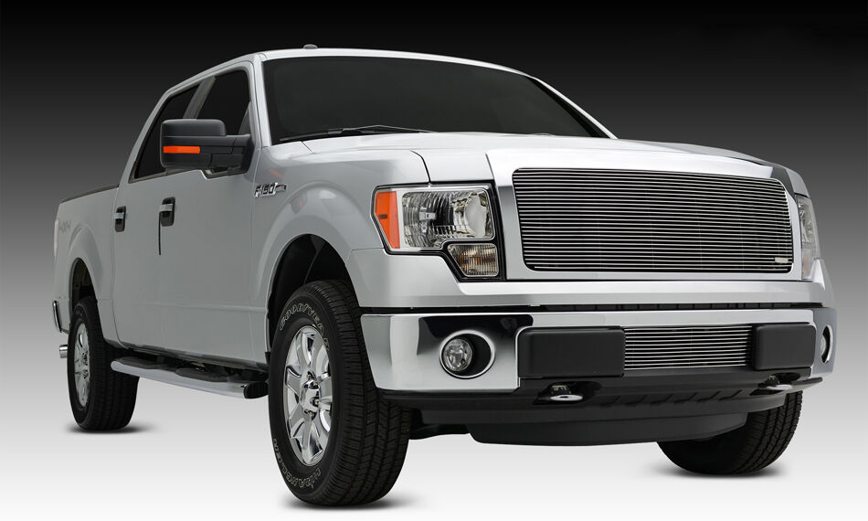 F-150 Grille Insert 13-14 Ford F-150 Aluminum Polished 1 Piece Billet Series T-REX Grilles - 20572